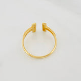 Double T Ring 1.45g / T6 Yellow Gold 18K