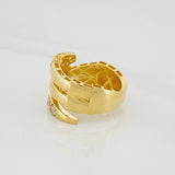 Espiga Ring 5.35g / Size 6 1/2 Yellow Gold 18K