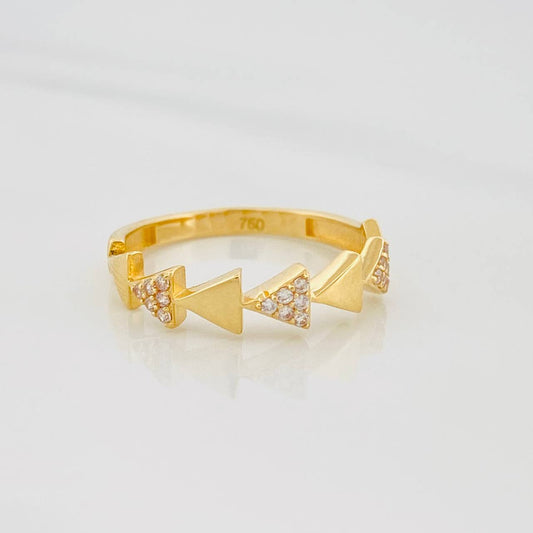 Triangle Ring 2.15g / T7 Yellow Gold 18K