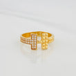 Double T Ring 2.3g / T5 3/4 Yellow Gold 18K