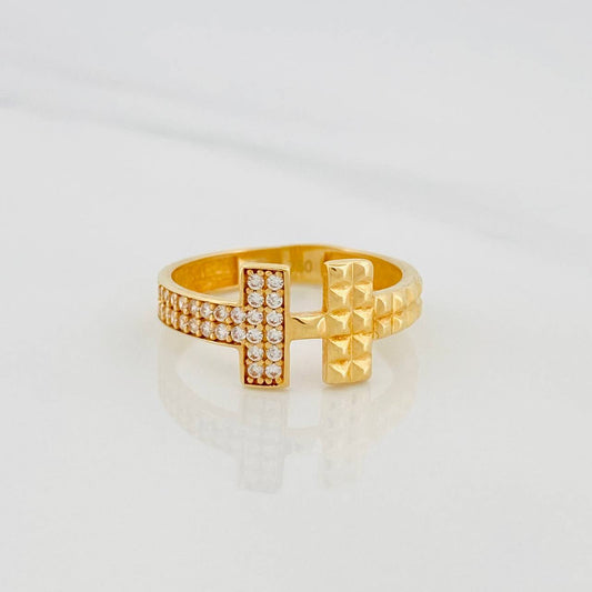 Double T Ring 2.3g / T5 3/4 Yellow Gold 18K