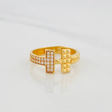 Double T Ring 2.3g / T5 3/4 Yellow Gold 18K