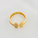 Double T Ring 2.3g / T5 3/4 Yellow Gold 18K