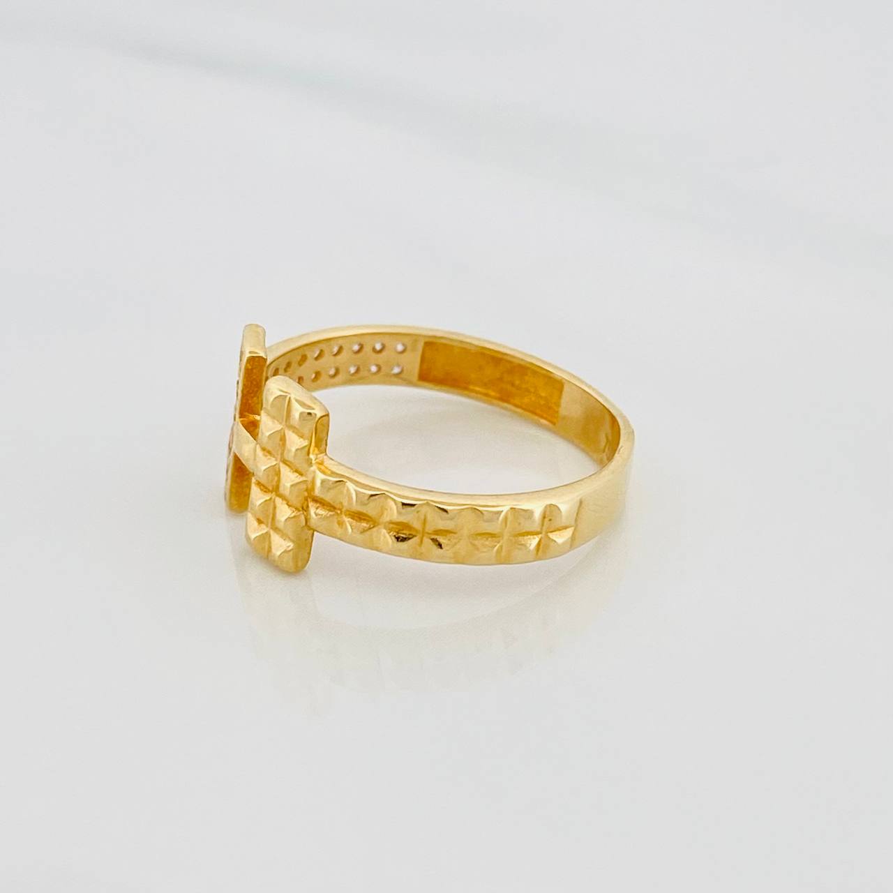 Double T Ring 2.3g / T5 3/4 Yellow Gold 18K
