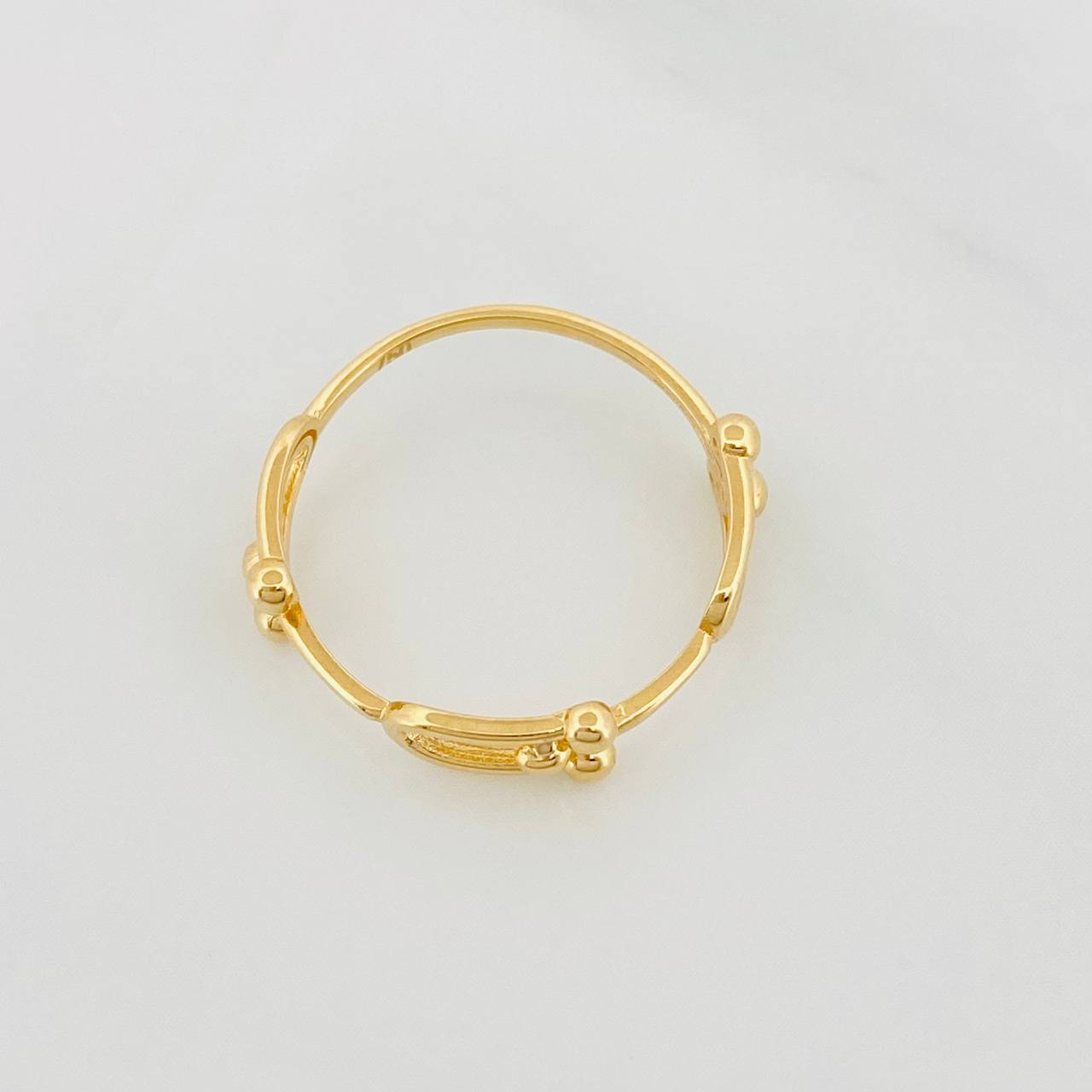 Link Ring 1.4g / Size 6 1/4 Yellow Gold 18K