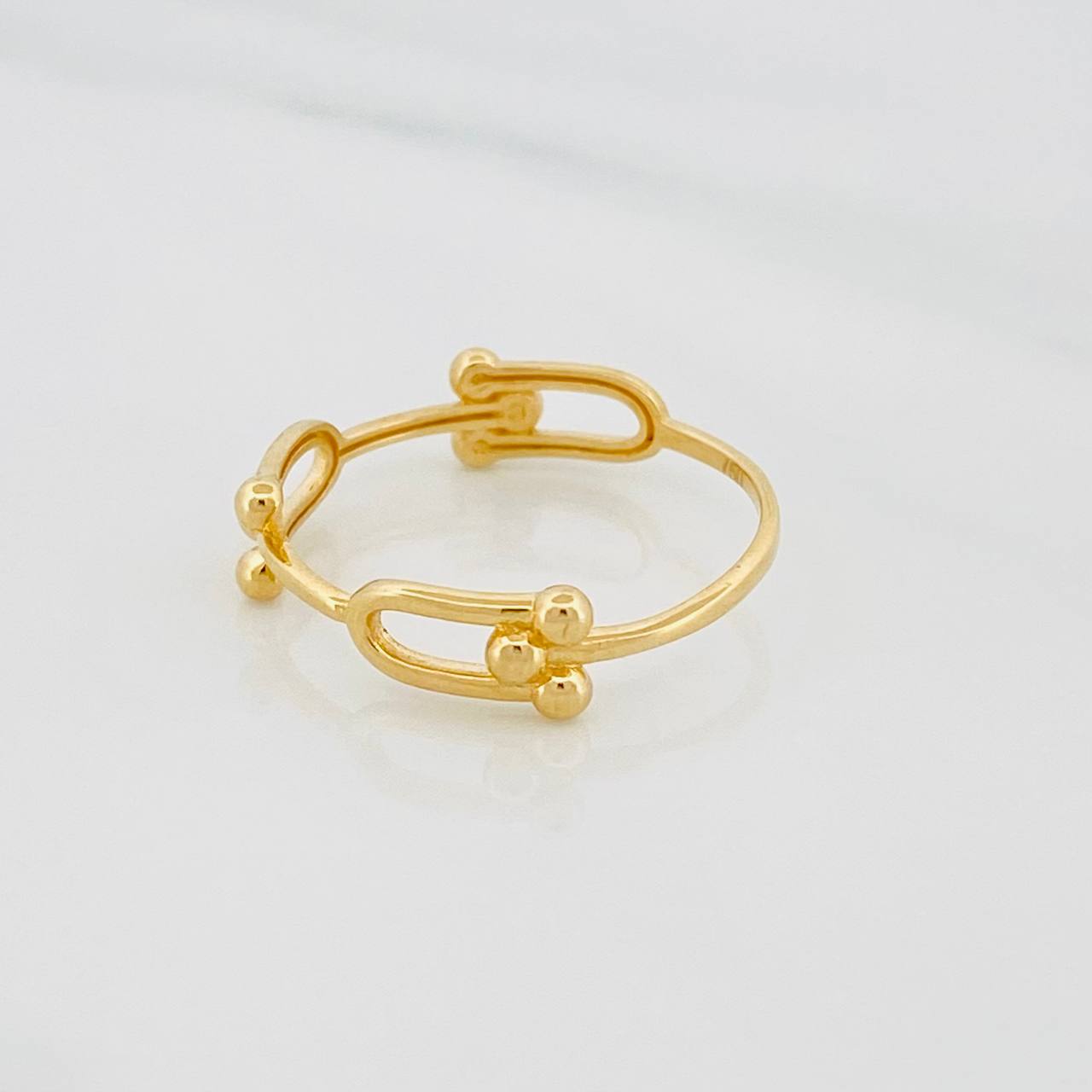 Link Ring 1.4g / Size 6 1/4 Yellow Gold 18K