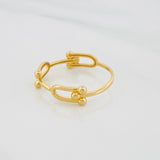 Link Ring 1.4g / Size 6 1/4 Yellow Gold 18K