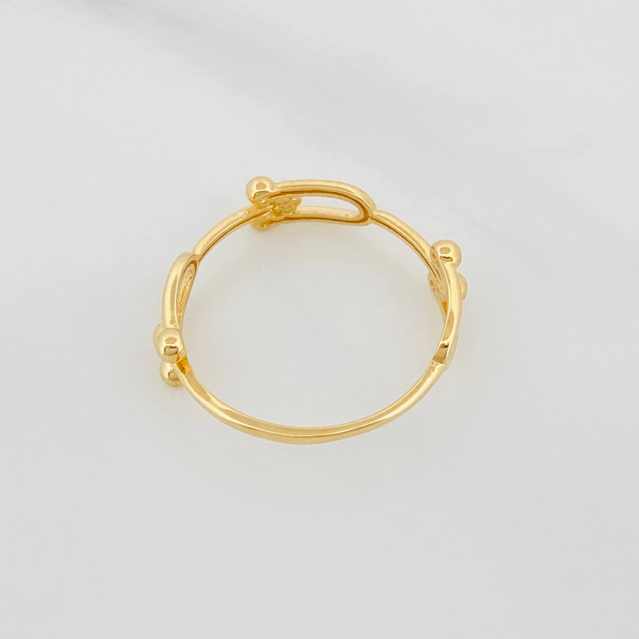 Link Ring 1.4g / Size 6 1/4 Yellow Gold 18K