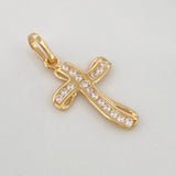 Pendant Cross Infinity 1.3g / 1 in 18K Yellow Gold