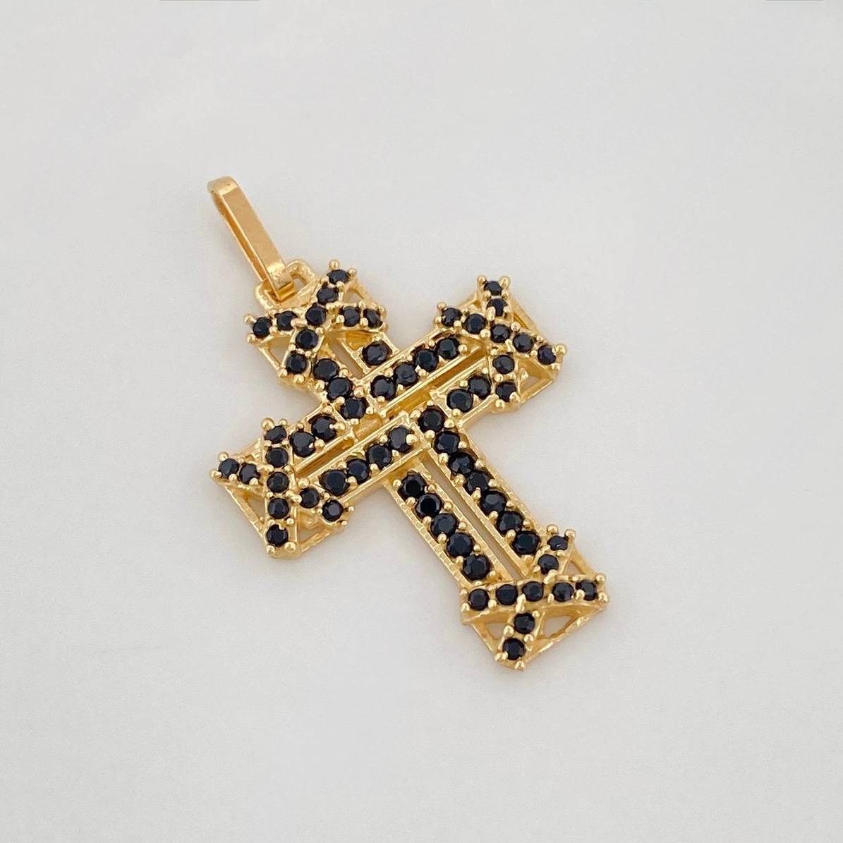 Pendant Imperial Cross 2.55g / 1 1/4 in 18K Yellow Gold