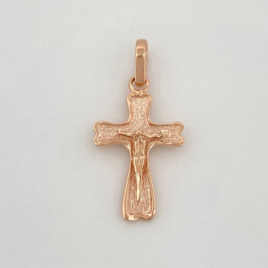 Dije Cruz Cristo 1.25g / 1 in Oro Rosa 18K