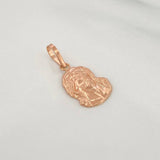 Pendant Face of Christ 0.85g / 1 in 18K Rose Gold