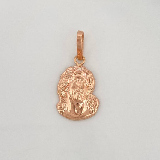Dije Rostro Cristo 0.85g / 1 in Oro Rosa 18K