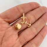 Dije Tres Gracias 1g / 3/4 in Oro Amarillo 18K