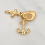 Dije Tres Gracias 1g / 3/4 in Oro Amarillo 18K