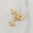 Dije Tres Gracias 1g / 3/4 in Oro Amarillo 18K