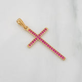 Dije Cruz 0.85g / 1 1/4 in Oro Amarillo 18K