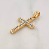 Pendant Cross 2.3g / 1 1/4 in Yellow Gold 18K