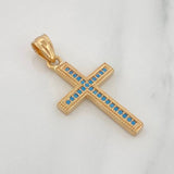 Pendant Cross 2.3g / 1 1/4 in Yellow Gold 18K