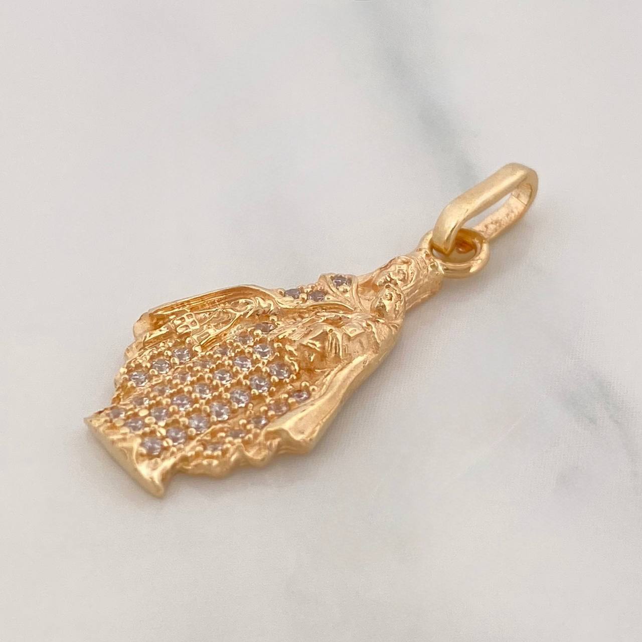 Pendant Virgen del Carmen 2g / 1 1/4 in Yellow Gold 18K