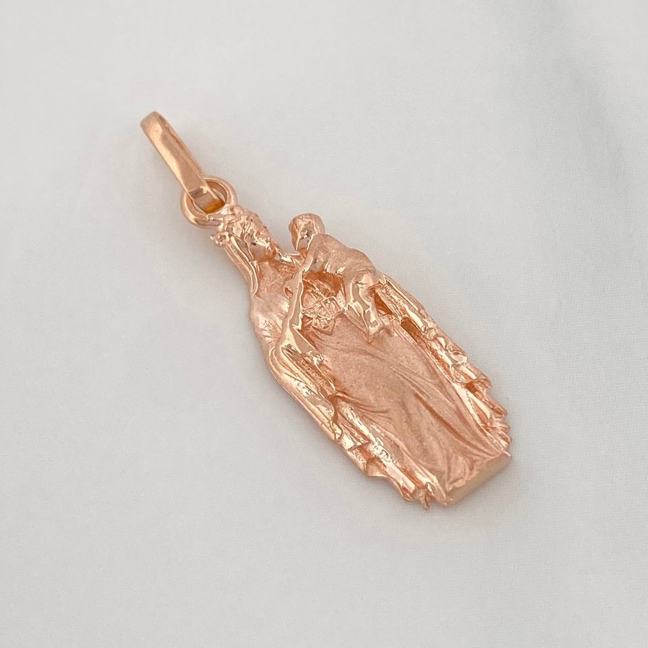 Pendant Virgen del Carmen 2.2g / 1 1/4 in 18K Rose Gold