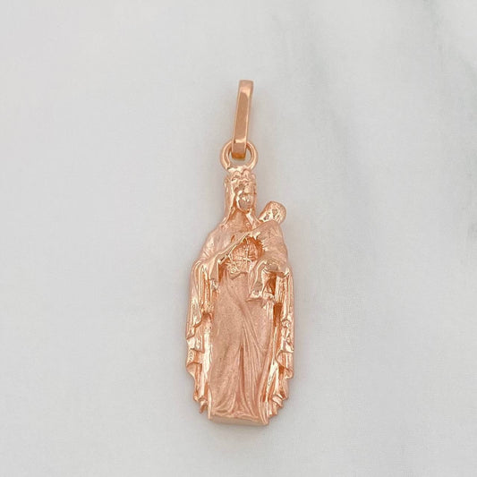 Dije Virgen del Carmen 2.2g / 1 1/4 in Oro Rosa 18K