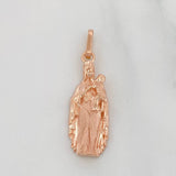 Pendant Virgen del Carmen 2.2g / 1 1/4 in 18K Rose Gold
