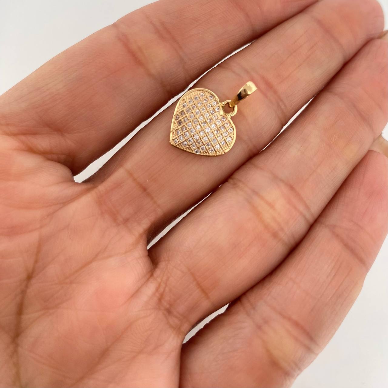 Dije Corazón 1.65g / 3/4 in Oro Amarillo 18K