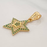 Pendant Star 1.3g / 1 in Yellow Gold 18K