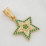 Pendant Star 1.3g / 1 in Yellow Gold 18K