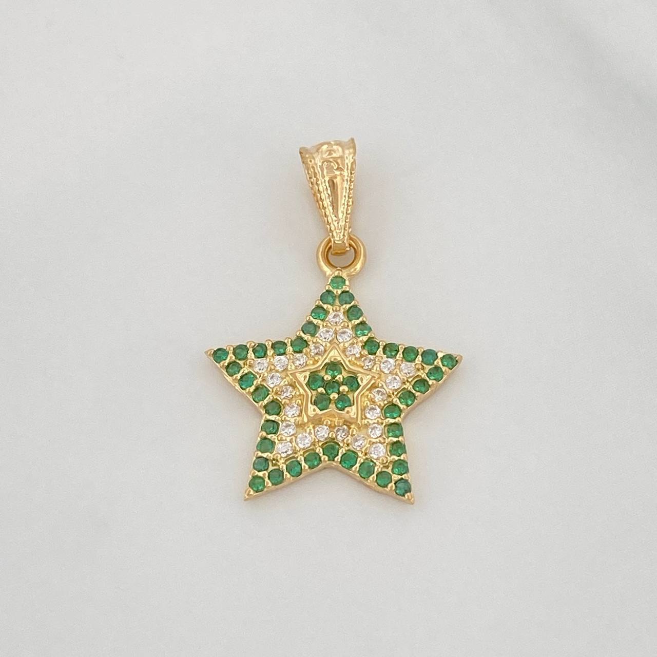Pendant Star 1.3g / 1 in Yellow Gold 18K