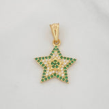Pendant Star 1.3g / 1 in Yellow Gold 18K