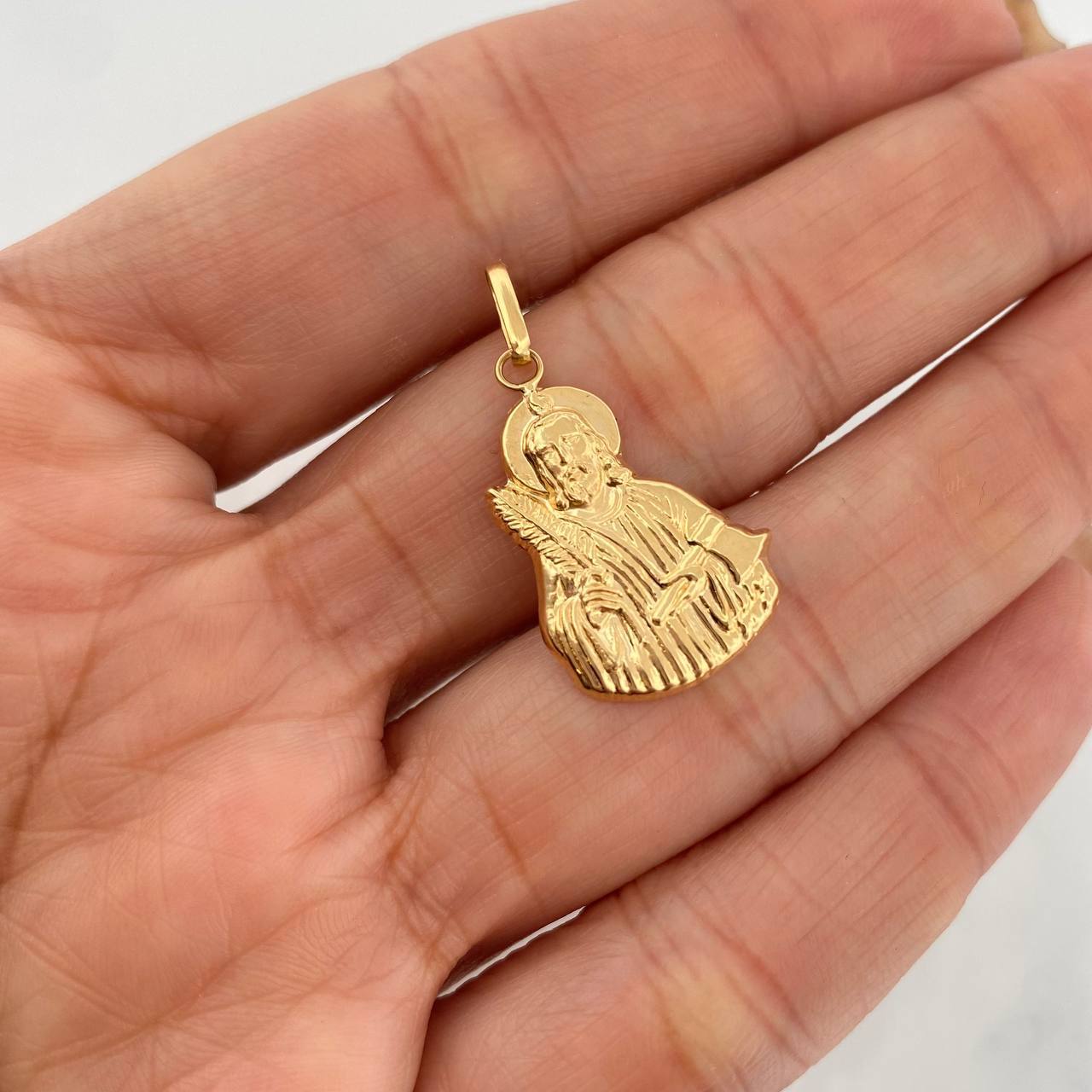 Dije San Vicente Mártir 1.5g / 1 1/4 in Oro Amarillo 18K