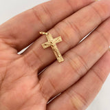 Dije Cruz Cristo 1.8g / 1 in Oro Amarillo 18K