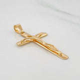 Pendant Cross Christ 4.15g / 2 in Yellow Gold 18K