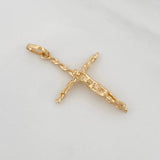 Dije Cruz Cristo 1.7g / 1 1/2 in Oro Amarillo 18K