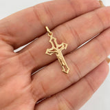 Dije Cruz Cristo 1.35g / 1 1/4 in Oro Amarillo 18K