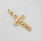 Dije Cruz Cristo 1.35g / 1 1/4 in Oro Amarillo 18K