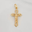 Dije Cruz Cristo 1.35g / 1 1/4 in Oro Amarillo 18K