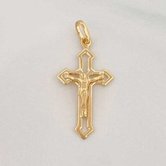 Dije Cruz Cristo 1.35g / 1 1/4 in Oro Amarillo 18K