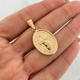 Pendant Virgen Auxiliadora 2.3g / 1 1/2 in Yellow Gold 18K