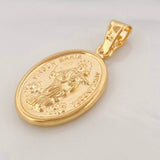 Pendant Virgen Auxiliadora 2.3g / 1 1/2 in Yellow Gold 18K