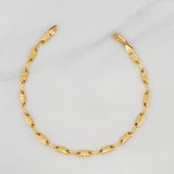 Bracelet Barrel Eclipse 4.45g / 8 1/4 in / 3.54mm Yellow Gold 18K
