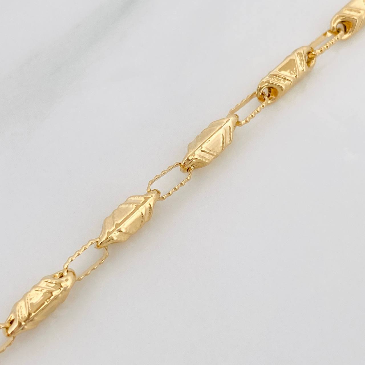 Bracelet Barrel Eclipse 4.45g / 8 1/4 in / 3.54mm Yellow Gold 18K