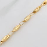 Bracelet Barrel Eclipse 4.45g / 8 1/4 in / 3.54mm Yellow Gold 18K