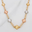 Clover Chain Diamond Cut Tennis 18.05g / 18 in / 3.02mm Three Golds 18K