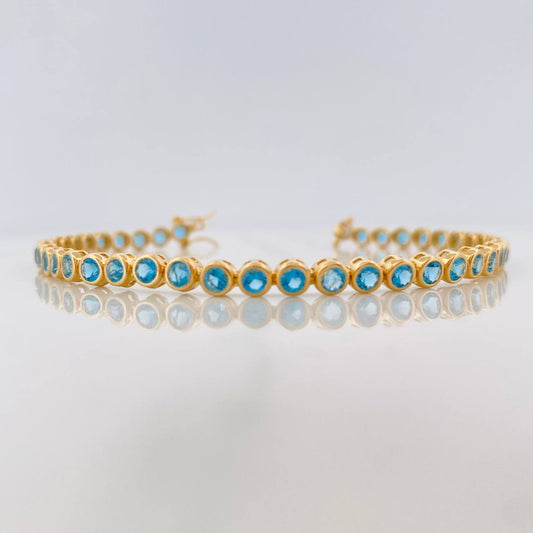 Pulso Tennis 9.2g / 7 1/4 in / 4.24mm Oro Amarillo 18K