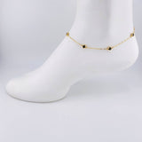 Anklet Box Clover 3.15g / 9 3/4 in / 1.6mm Yellow Gold 18K