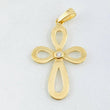 Pendant Floral Cross 2.7gr / 1.5in / 18K Gold ©