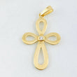 Pendant Floral Cross 2.7gr / 1.5in / 18K Gold
